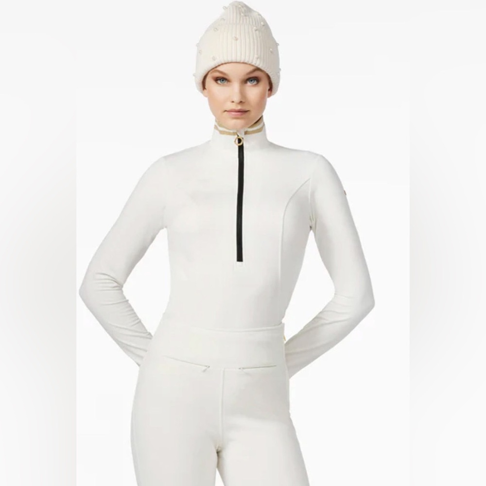 Goldbergh Diane Ski Base Layer in Cream and Gold